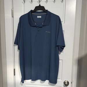 Columbia Blue Polo Shirt Classic Style